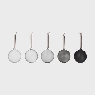 Iittala Iittala glazen bol Ø8 cm 5-pack Grijs