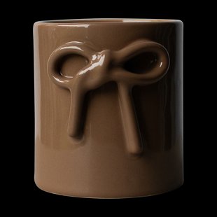 DBKD Bow pot Ø11 cm Shiny nougat