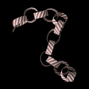 DBKD Garland slinger gestreept Red-white