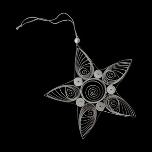 DBKD Paper star kersthanger 10,5 cm Mole