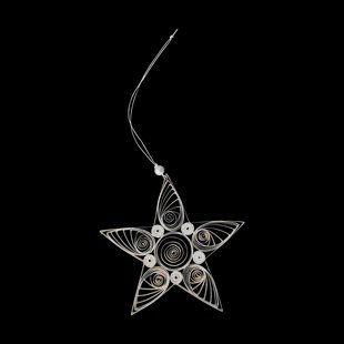 DBKD Paper star kersthanger 13 cm White