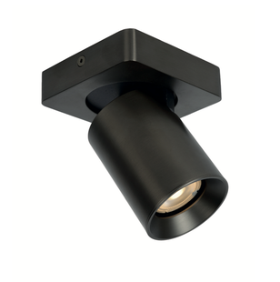 Artdelight Megano - opbouwspot 1L - 10 x 10 x 11,5 cm - metallic antraciet