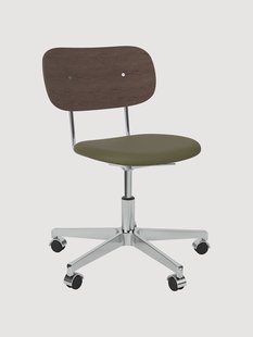 Leren bureaustoel Co, in hoogte verstelbaar