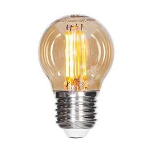 By Rydéns Dimbare LED-filamentlamp bol E27 4W Amber Ø4,5 cm