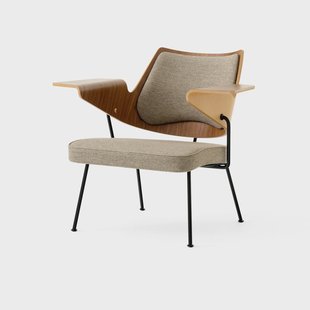 &Tradition RFH RD8 lounge stoel Walnut-beech-brown