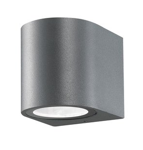 Nova Luce Nero - buiten wandlamp - 8 x 8 x 7 cm -  IP54 - donkergrijs