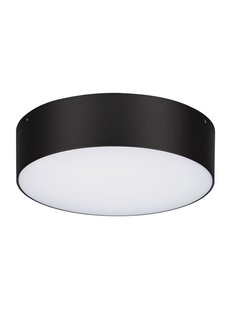 Nova Luce Judi - plafondlamp - Ø 22 x 6 cm - 20W LED incl. - IP65 - zwart