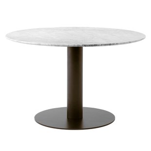 &amp;tradition In Between SK12 Tafel Bronzed Onderstel Bianco Carrara