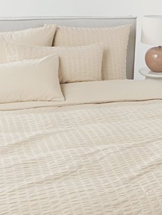 Seersucker dekbedovertrek Esme