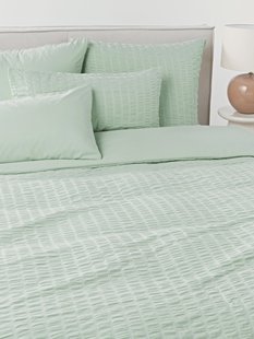 Seersucker dekbedovertrek Esme