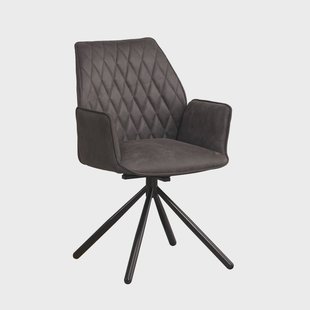 Eetkamerstoel Novan draaibaar microvezel | Dimehouse