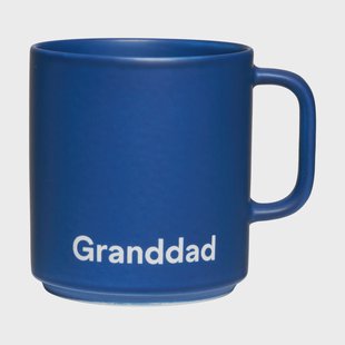 Design Letters Design Letters VIP favoriete mok met oor 25 cl Granddad-midnight blue