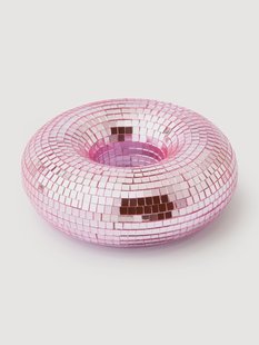 Glinsterend decoratief object Disco Donut
