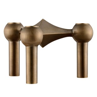 Stoff Nagel Stoff Nagel Kandelaar Bruin Messing