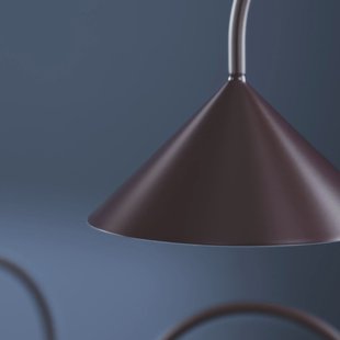 FRANDSEN LED tafellamp Grasp, donkerrood, hoogte 47 cm, metaal