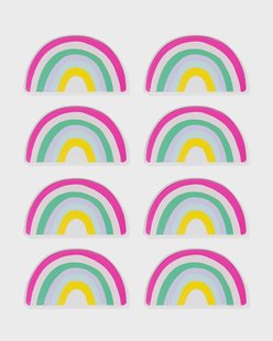 HEMA Gebaksbordje regenboog 8 stuks