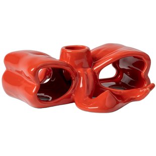 &amp;klevering Ribbon Kaarsenstandaard Rood