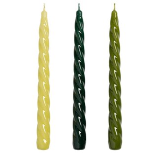 &amp;klevering Bravo Kaarsen Set Van 3 Green