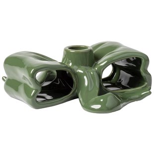 &amp;klevering Ribbon Kaarsenstandaard Groen