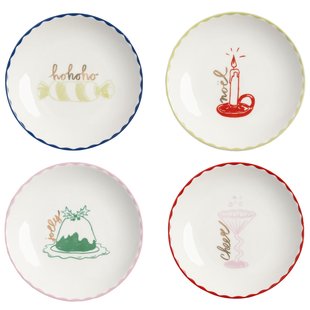 &amp;klevering Bliss Gebaksbordje&Oslash;12.5 Set Van 4 Multicolour