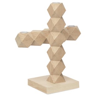 &amp;klevering Clean Cut Kandelaar 3 Naturel