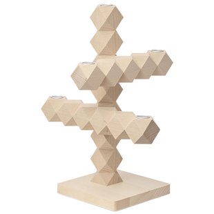 &amp;klevering Clean Cut Kandelaar 5 Naturel