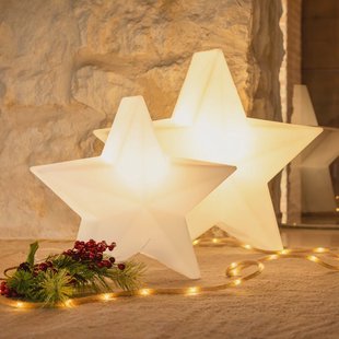 New Garden Nova 45 Christmas Star - vloerlamp - 46 x 42,6 x 22,5 cm - 8W LED incl. - wit