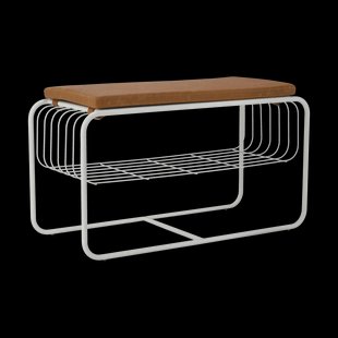 Scandi Living Nod bank/schoenenrek 80x36c42 cm White