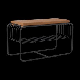 Scandi Living Nod bank/schoenenrek 80x36c42 cm Black