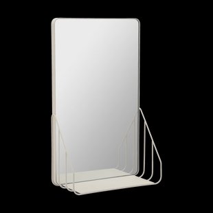 Scandi Living Nod spiegel met plank 30x50 cm Beige