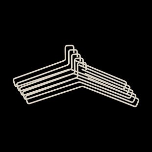 Scandi Living Edge hanger 5-pack Beige