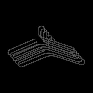 Scandi Living Smooth kledinghanger 5-pack Black Scandi Living Smooth kledinghanger 5-pack Black