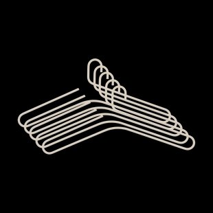 Scandi Living Smooth kledinghanger 5-pack Beige