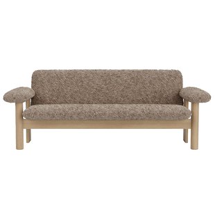 Audo Copenhagen Brasilia 2-zits Bank Naturel Eiken Sheepskin Sahara