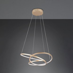 Trio Lighting Hanglamp Darvin lengte 64 cm, goudkleurig, metaal, CCT