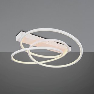 Trio Lighting Darvin plafondlamp, wit, metaal, kunststof, CCT