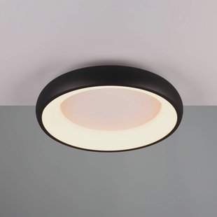 Trio Lighting Plafondlamp Cardona, Ø 46,5 cm, mat zwart, metaal CCT