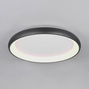 Trio Lighting Plafondlamp Cardona, Ø 75 cm, mat zwart, metaal, CCT