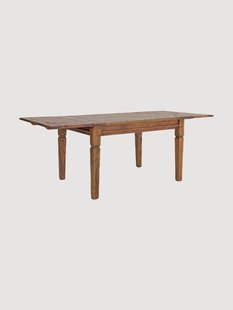 Uitschuifbare eettafel Chateux van acaciahout, 120 - 200 x 90 cm