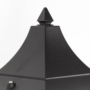 K.S. Verlichting Livorno buitenwandlamp, zwart, fitting boven