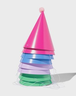 HEMA Feesthoedjes effen 8 stuks