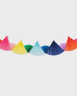HEMA Slinger papieren waaiers meerkleurig 6m (multicolor)