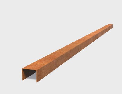 Cortenstaal overzetprofiel recht 230x6,4x5cm.