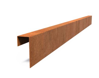 Cortenstaal overzetprofiel recht 230x6,4x15cm.