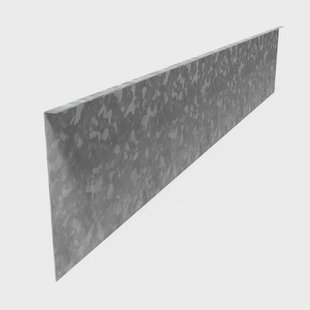 Kantopsluiting verzinkt staal gezet 230x0,3x39cm.