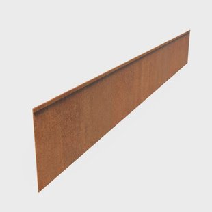 Kantopsluiting cortenstaal geplet 230x0,2x29cm.
