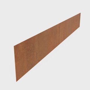 Kantopsluiting cortenstaal recht 230x0,2x29cm.