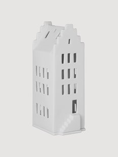 Hoge porseleinen lichthuis Living, H 20 cm
