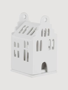 Porseleinen lichthuis Living, H 11 cm