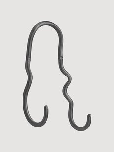 Handgemaakte messing wandhaak Curvature